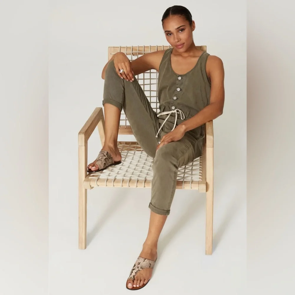 PAIGE Christy Utility Denim Jumpsuit - Picture 3 of 7